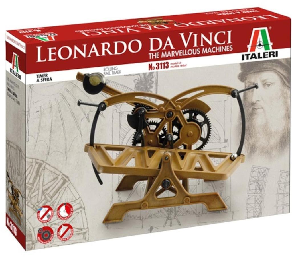 Platz Italeri Leonardo da Rolling Ball Timer Plastic Model IT3113 Vinci's