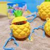 Silicone Pineapple Stitch Keyring With Press Design For Kids Decoration Bag