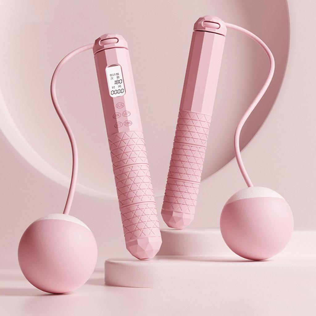Cordless Skipping Rope Fitness Specific Intelligent Timing and Counting Weight-bearing Ball Professional Night Vision Screen