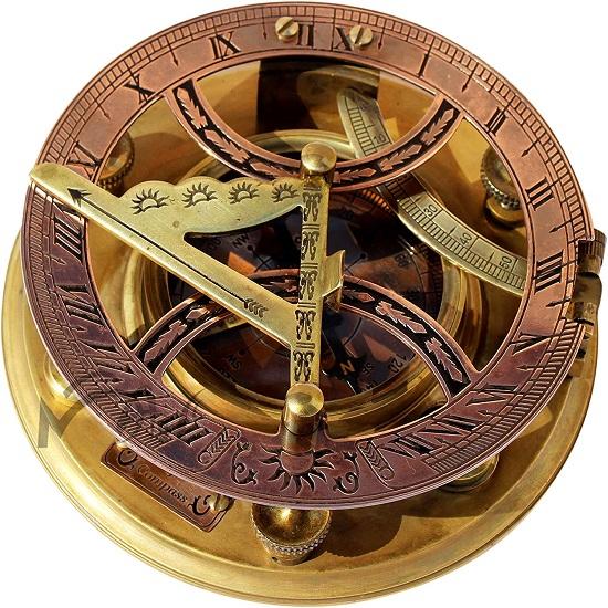 Marine Compass Perfectly Calibrated Large Marine Sundial Compass