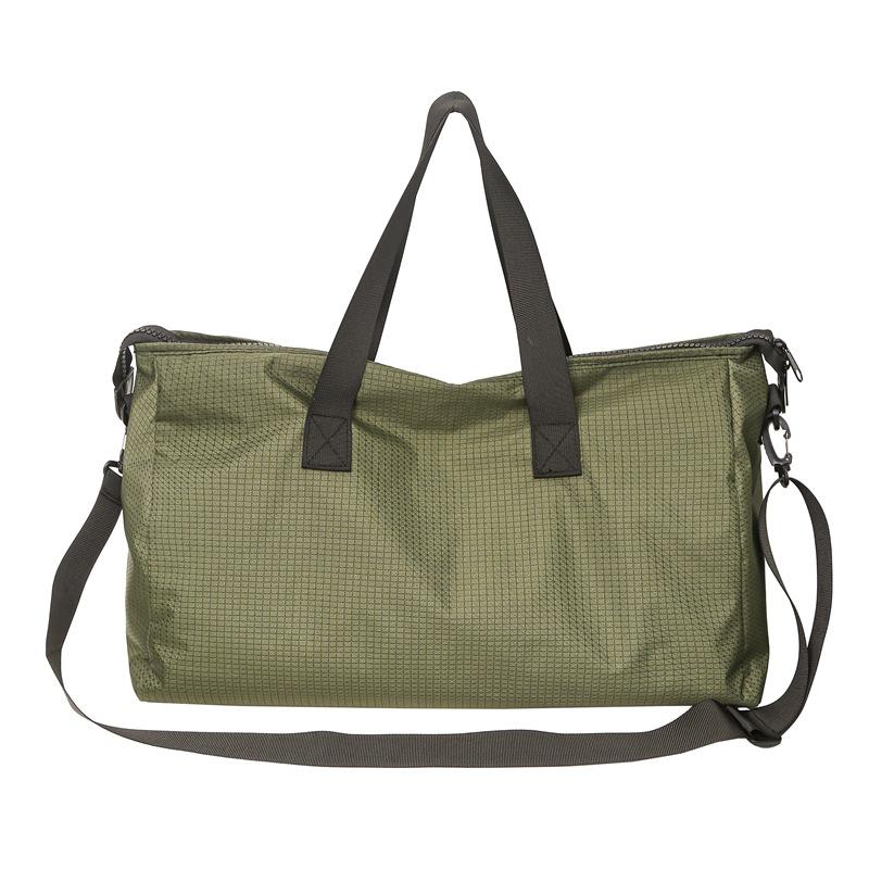 Simple plaid fitness bag New trendy, lightweight and fashionable shoulder commuter travel bag Korean version portable boarding duffel bag