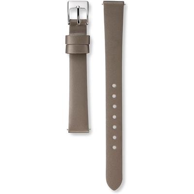 Women's Watch Genuine Leather Band Smooth Gray 13mm Lug Width 10mm Buckle Generic Watch
