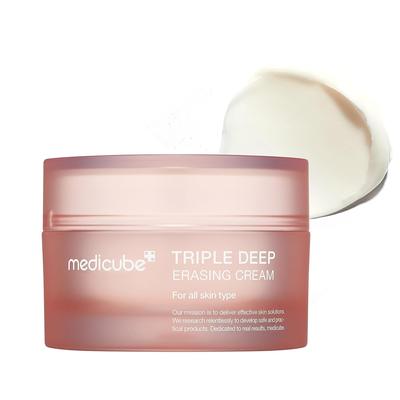 Medicube Triple Deep Erasing Cream (50 ml 1,69 fl oz.) Kolagénový krém, ktorý zaisťuje orosenú a žiarivú pokožku
