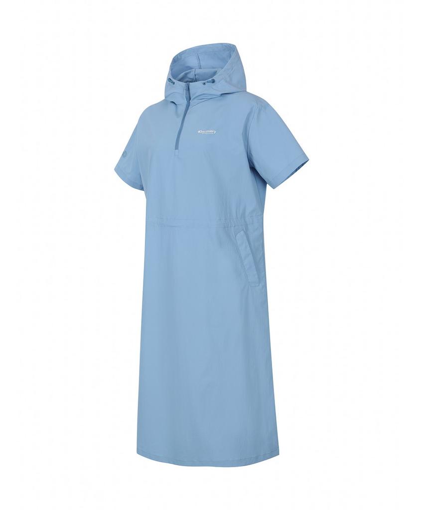 DISCOVERY EXPEDITION Women'S Freshvent Hooded Woven Dress (Blue)