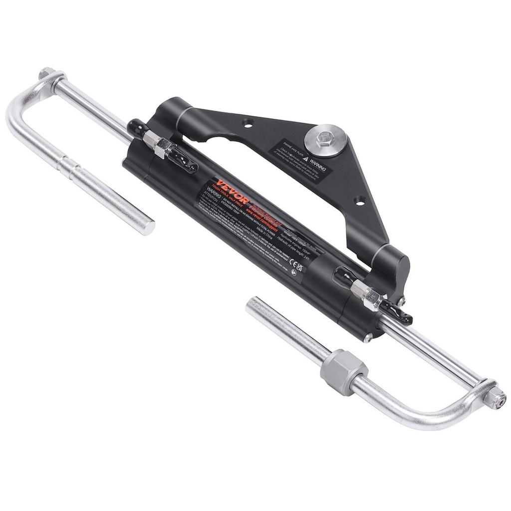 Hydraulic Outboard Steering Kit, 150HP, Marine Boat Hydraulic Steering System, with Helm Pump Two-Way Lock Cylinder and 24 Feet Hydraulic Steering
