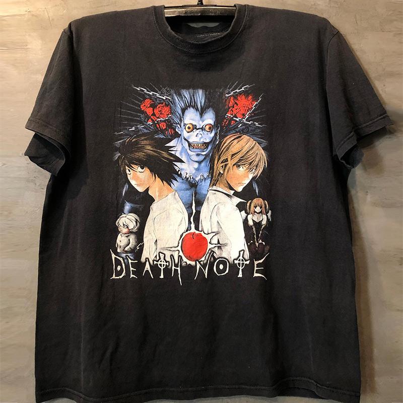 ZX Tee 2024 Death Note Death Note Comic Surrounding Street Niche Design Sense Short Sleeve Ins Trend Everything T-shirt Tide Streetwear