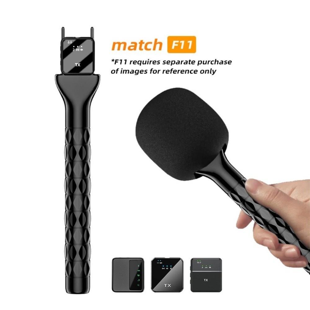 Handheld Microphone Handheld Grip Stick with Windproof Sponge Microphone Grip Stick Mic Stand