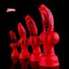 Red Giant Realistic Dildo Soft Silicone Suction Cup Anal Plug Dilation Durable Sex Toy for Women Men Prostate Massage 18+