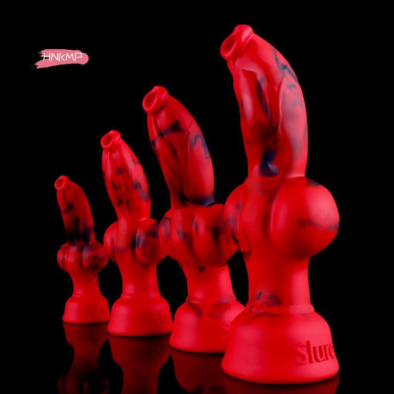 Red Giant Realistic Dildo Soft Silicone Suction Cup Anal Plug Dilation Durable Sex Toy for Women Men Prostate Massage 18+