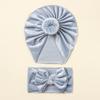 New Baby Boneless Hat Children's Golden Velvet Cute Hat Donut Fontanelle Protector Baby Hat