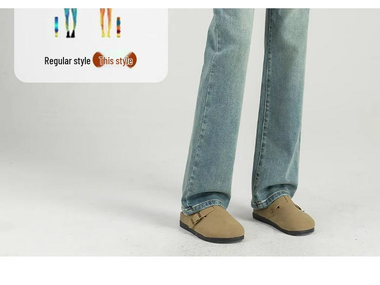 Women's Slim Fit Elastic High Waist Wide Leg Jeans - Spring/Autumn 2025 Edition