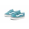 Vans Old Skool V Velcro Breathable Lightweight Durable Low-Top Casual Skate Shoes Baby sneaker Green VN0A38JN33L