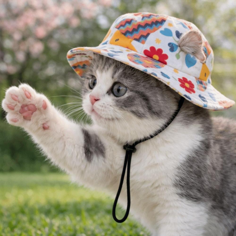 Adjustable Dog Fisherman Hat Breathable Pet Baseball Cap Fashion Pet Sun Hat  Walking