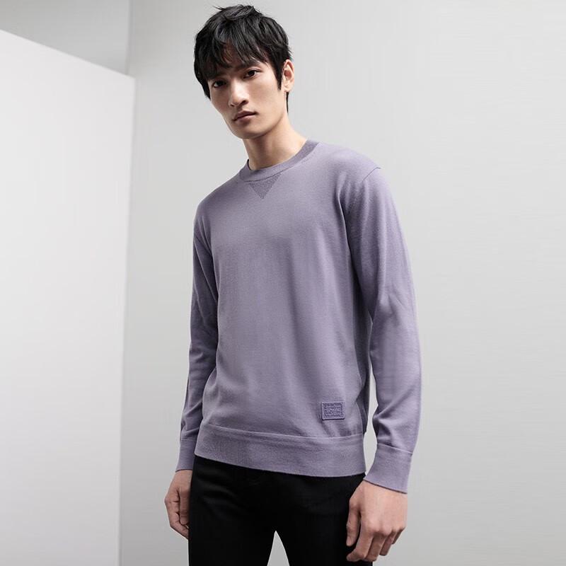 Baoxiniao Men's Round Neck Pure Wool Sweater
