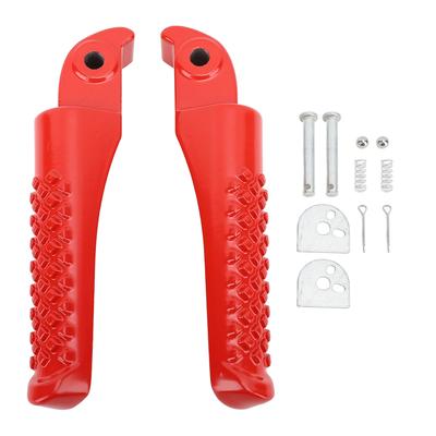 1 Paio Pedane Supporto Kit Lega di Alluminio Moto Poggiapiedi Supporto Sostituzione per Coleman