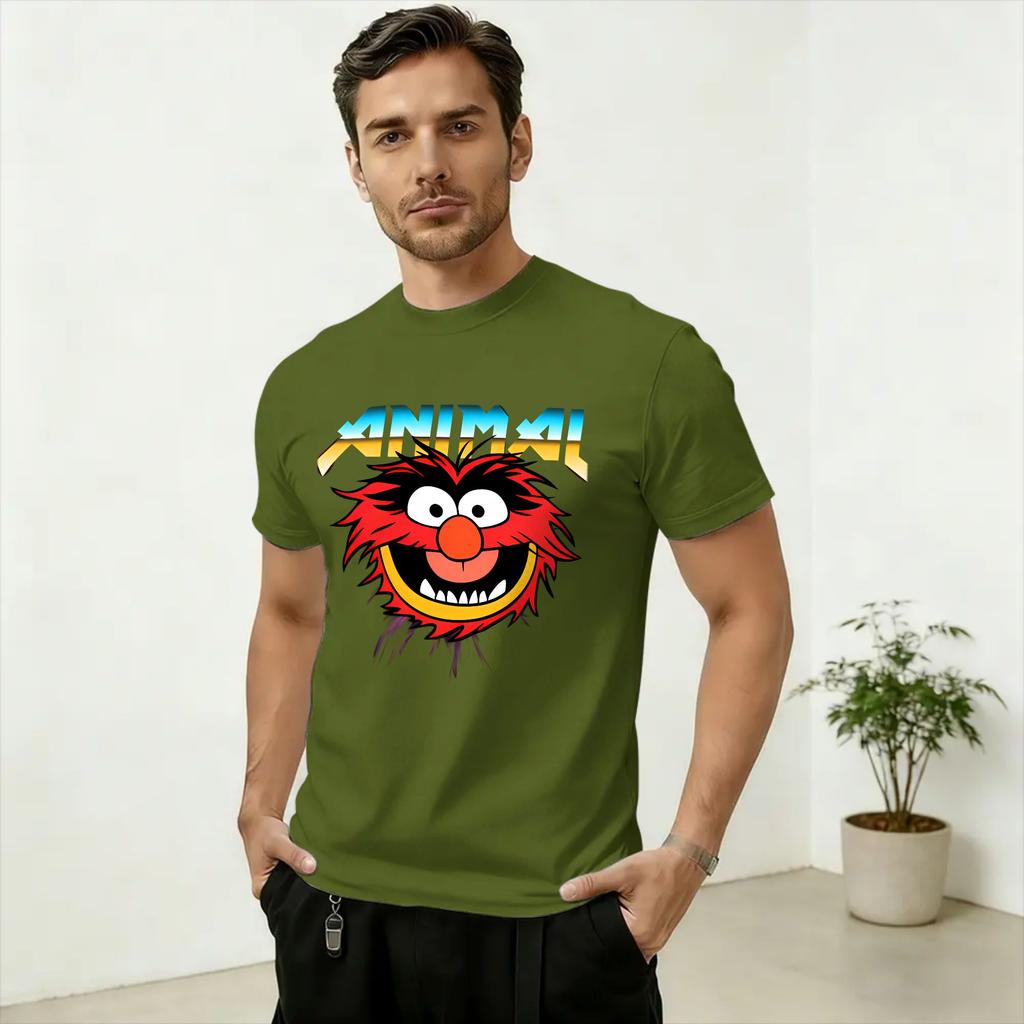 Unisexs TShirts MMuppets Animal Funny 100 Cotton Tee Shirt Short Sleeve T Shirt Crew Neck Clothing Gift Idea