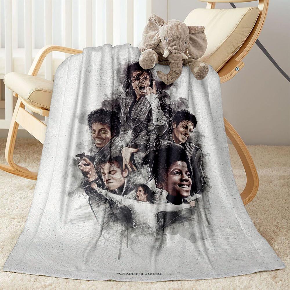 Michael Jackson 31 Blanket Warmthful Decor Great for Office Sofa Bedding Four Seasons Multipurpose Digital Print Gifts For Family Or Friends