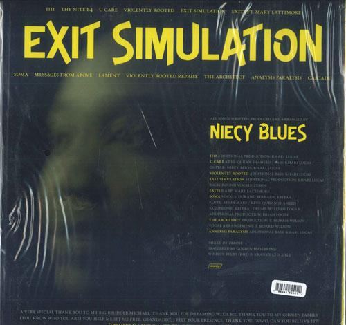 

LP Record NIECY BLUES - Exit Simulation KRANK240 Kranky 2023 US Dance & Electronica