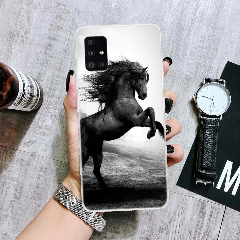 Horse Great Beauty Galloping Phone Case For Samsung Galaxy A14 A15 A13 A12 A54 A55 A53 A52 A04S A24 A25 A23 A22 A34 A35 A33 A32