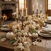 Multicolor Artificial Maple Leaf Garland Mini Pumpkin Hanging Garland  Harvest Festival Ornament