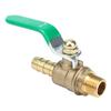 G1Celsius4   Male to 8Celsius10Celsius12mm Hose Barb   Valve Green Lever Handle Thicken Brass Valve(8mm)
