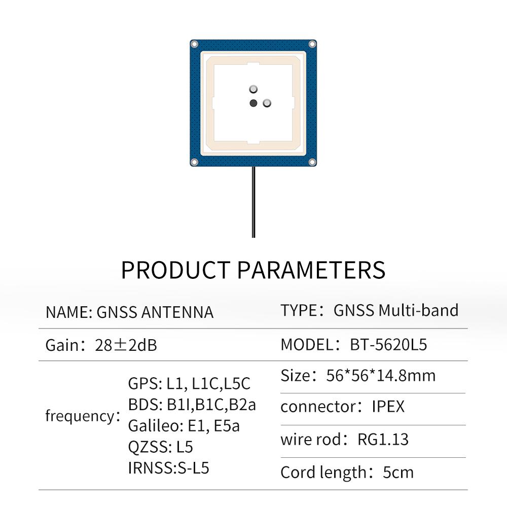 Beitian GNSS antenna GPS Beidou small size built-in dual-frequency L1+L5 ceramic high-gain navigation BT-3220