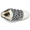 Kappa Fatty Slip Resistant Durable Bread Shoes Lightweight Breathable Mid Top Skate Shoes Unisex sneaker White Beige Black K0BZ5CS20P-0106