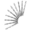 10pcs 2 Flute Spiral Router Bit for Wood CNC End Mill Tungsten Milling Cutter 3.175*22mm