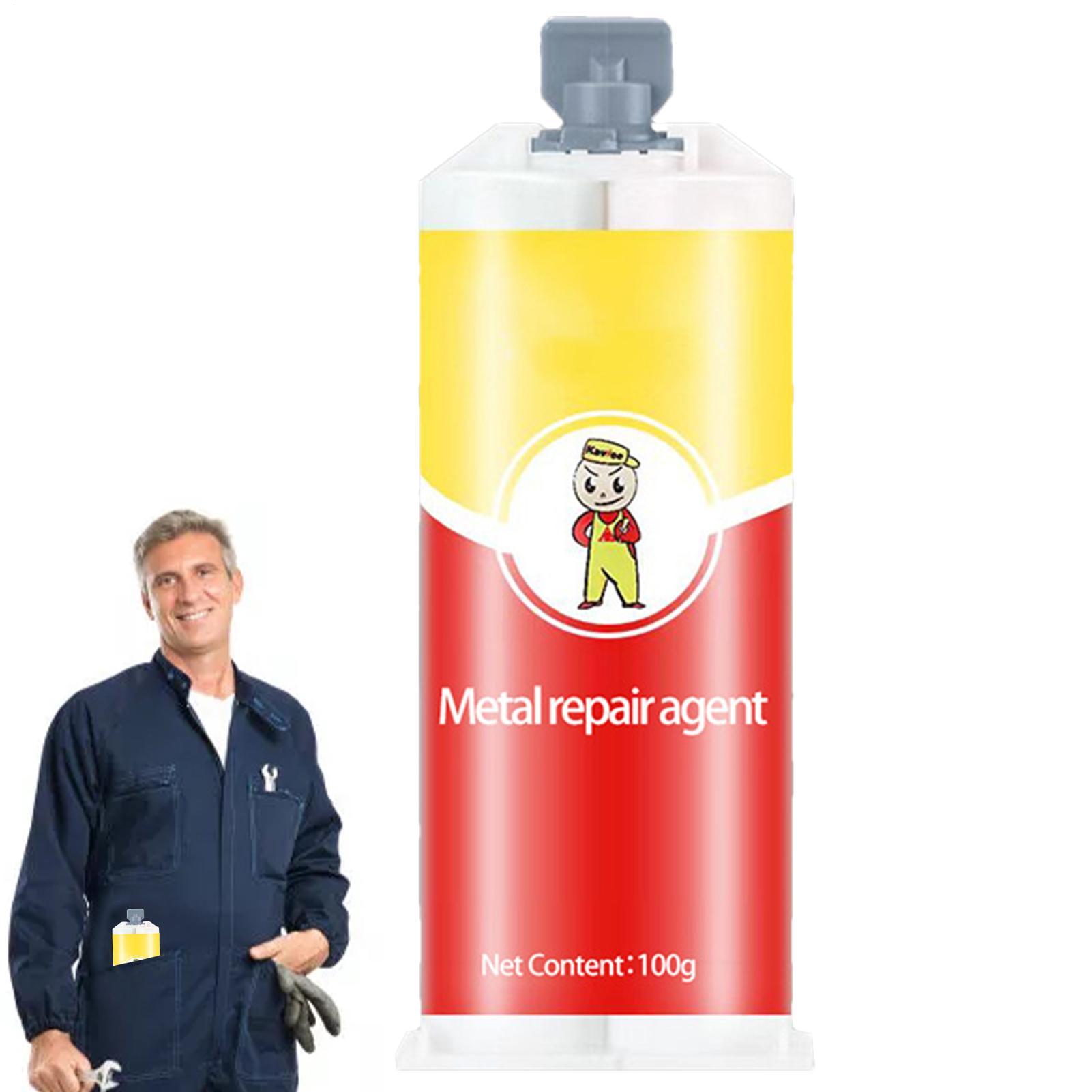 Colla per Riparazione Metalli Colla Universale per Riparazioni Colla per Saldatura Sigillanti Resistenti ad Alta Temperatura per Gioielli in Acciaio I