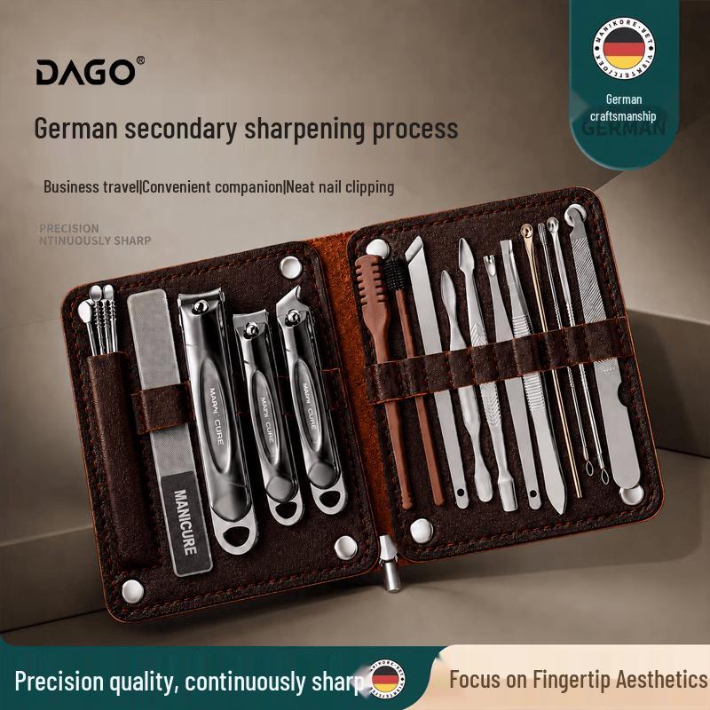 DAGO 20-Piece Professional Nail Care Set