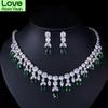 Wong Rain Luxury 925 Sterling Silver Sapphire Emerald Topaz Gemstone Birthstone Necklace /Earrings Bridal Jewelry Sets Wholesale