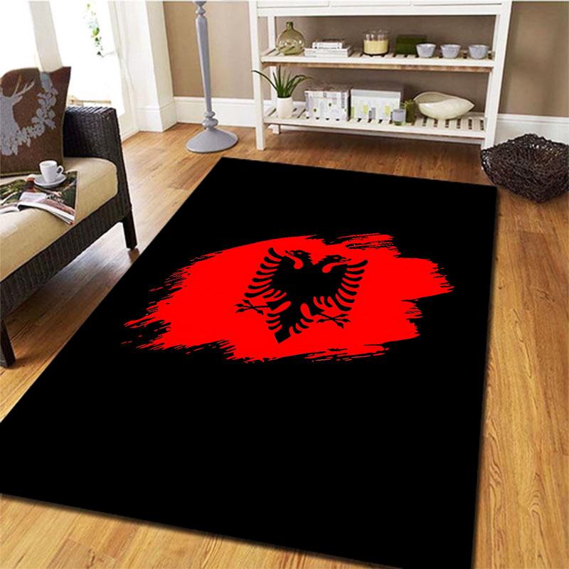 Republic of Albania Carpet Rug for Living Room Bedroom Home Sofa Decoration,Kids Play Non-slip Floor Mat