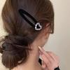 Autumn and Winter Velvet Love Rhinestone Hairpin Feeling Bb Clip Bangs Broken Hair Word Clip Hair Accessories Tide