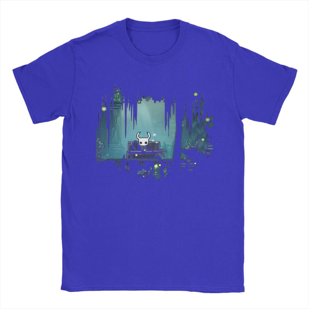Hollow Green Hollow Knight T-Shirts Humorvolle Reine Baumwoll-Tees Rundhals Kurzarm T-Shirts Grafisch bedruckte Kleidung