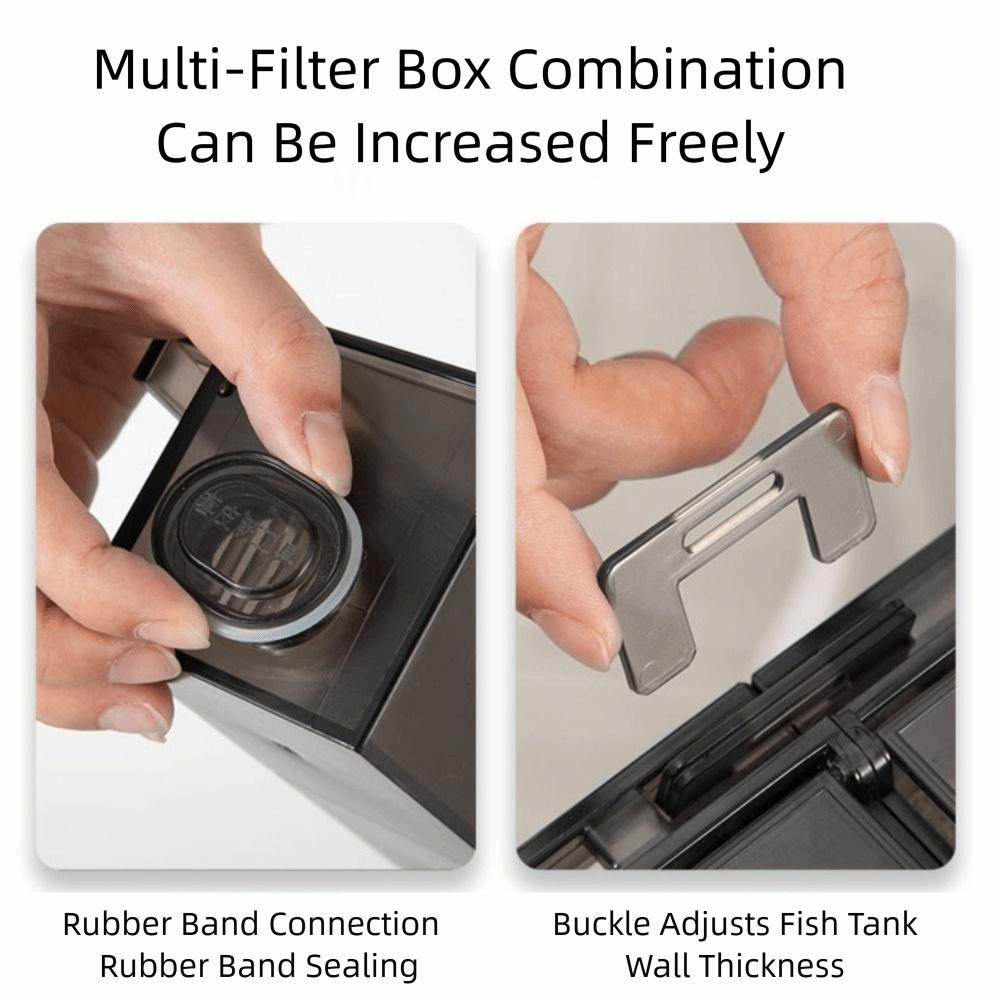 3 in 1 Fish tank filter Built-in wall-mounted Circulating Water Purifier Silent With Water Pump Clean water cycle for Home