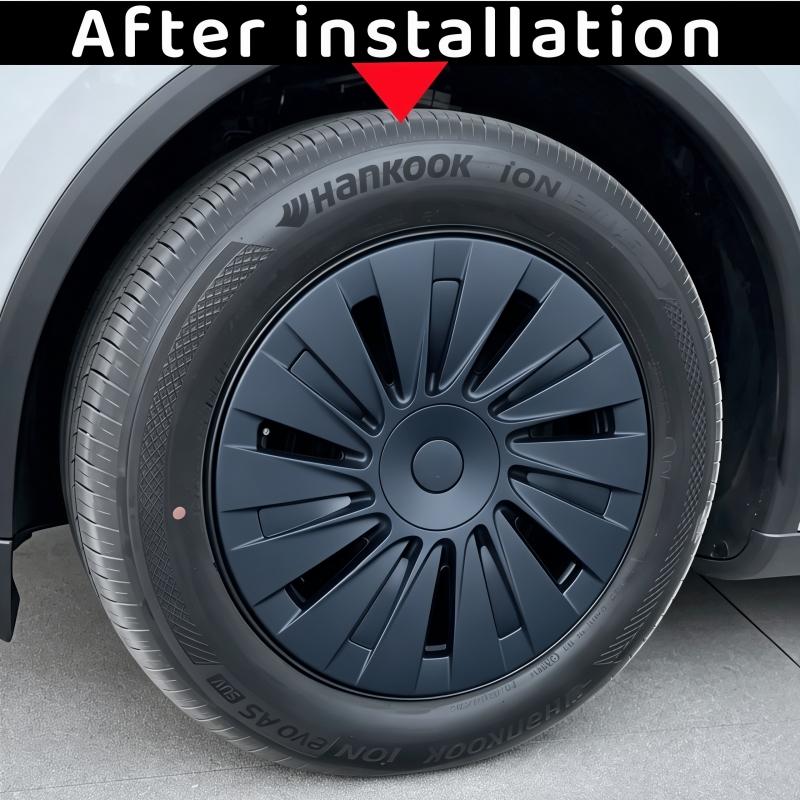 For Tesla Model Y Juniper Standard 18-INCH Wheel Covers Aperture Wheels Induction Style Hubcaps Full Rim Car Accessories 2026