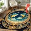 1pc Pisces Print Design Area Rug - Soft, Anti-Slip, and Durable Gaming Room Decor for Bedroom