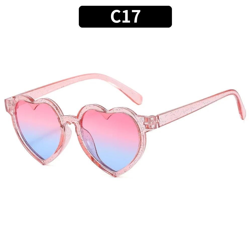 Fashion Heart Shaped Children Sunglasses Classic Cute Summer Sunglasses Girls Boys Sun Glasses UV400 Eyewear Baby Shade Glasses