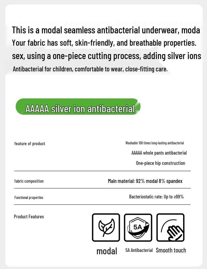 Seven Wolves Men's Modal Silver Ion Antibacterial Boxer Briefs 3-Pack
