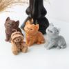 Cute Animal Pet Silicone Candle Mold 3D Cat Bear Shape Aromatherapy Gypsum Soap Chocolate Fondant Baking Mould Home Decor Gifts