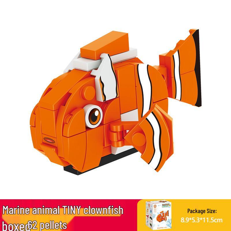 Kai Zhi Marine Animals Educational Building Blocks - King Crab Puzzle Model