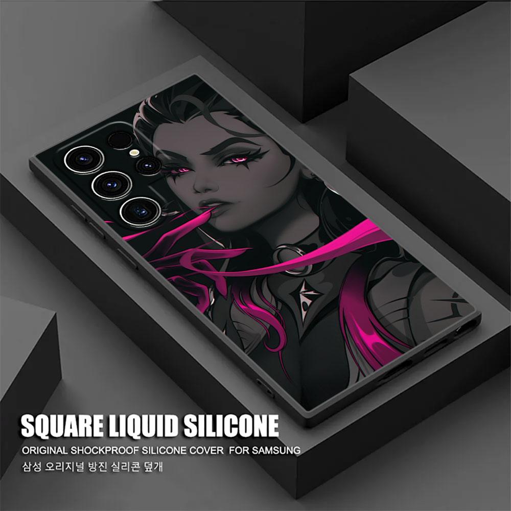 Hot Video Game Neon Valorant Killjoy S26Ultra Case For Samsung Galaxy S26 S25 S24 S23 S20 S21 FE S22 Ultra Plus Soft Phone Cover