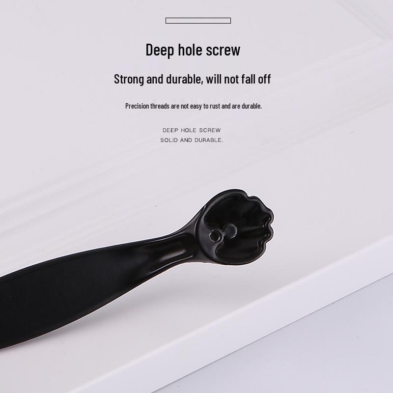 Fuji Black European Style Cabinet & Wardrobe Handle