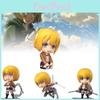 Charming Armin Chibi Figure Pvc Customizable Face Attack On Titan Model 10cm