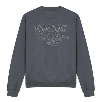 STAR TREK Unisex Adult The Original Series Enterprise Sweatshirt
