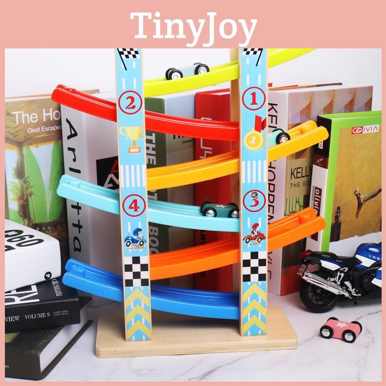 Fun Six Floor Glider Track Set Children Puzzle Toy For Kids With Sliding Car Design For Educational Play