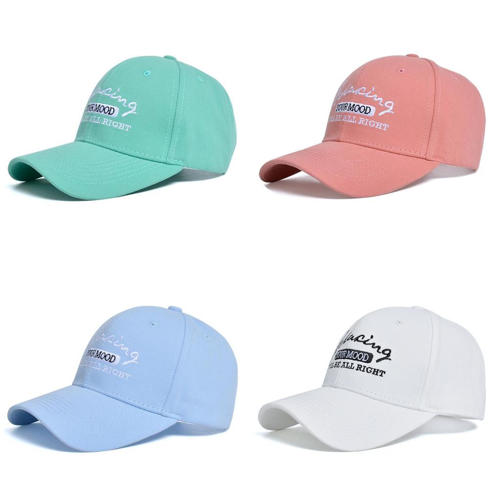 Embroidered English Baseball Cap With Sun Protection For Casual Outdoor Wear