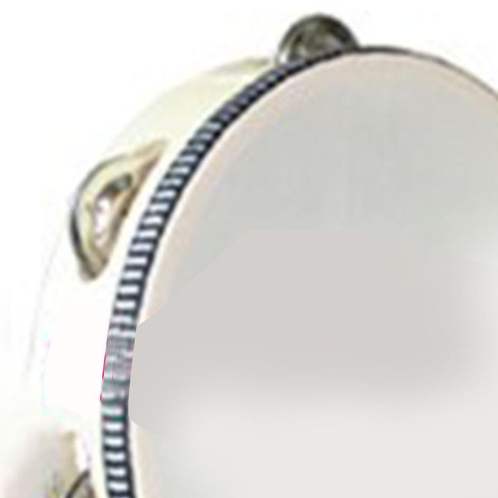 Holz Hand-Tamburin Pädagogisch Interessant Schlaginstrument Tamburin Trommel für Party 20cm 8in