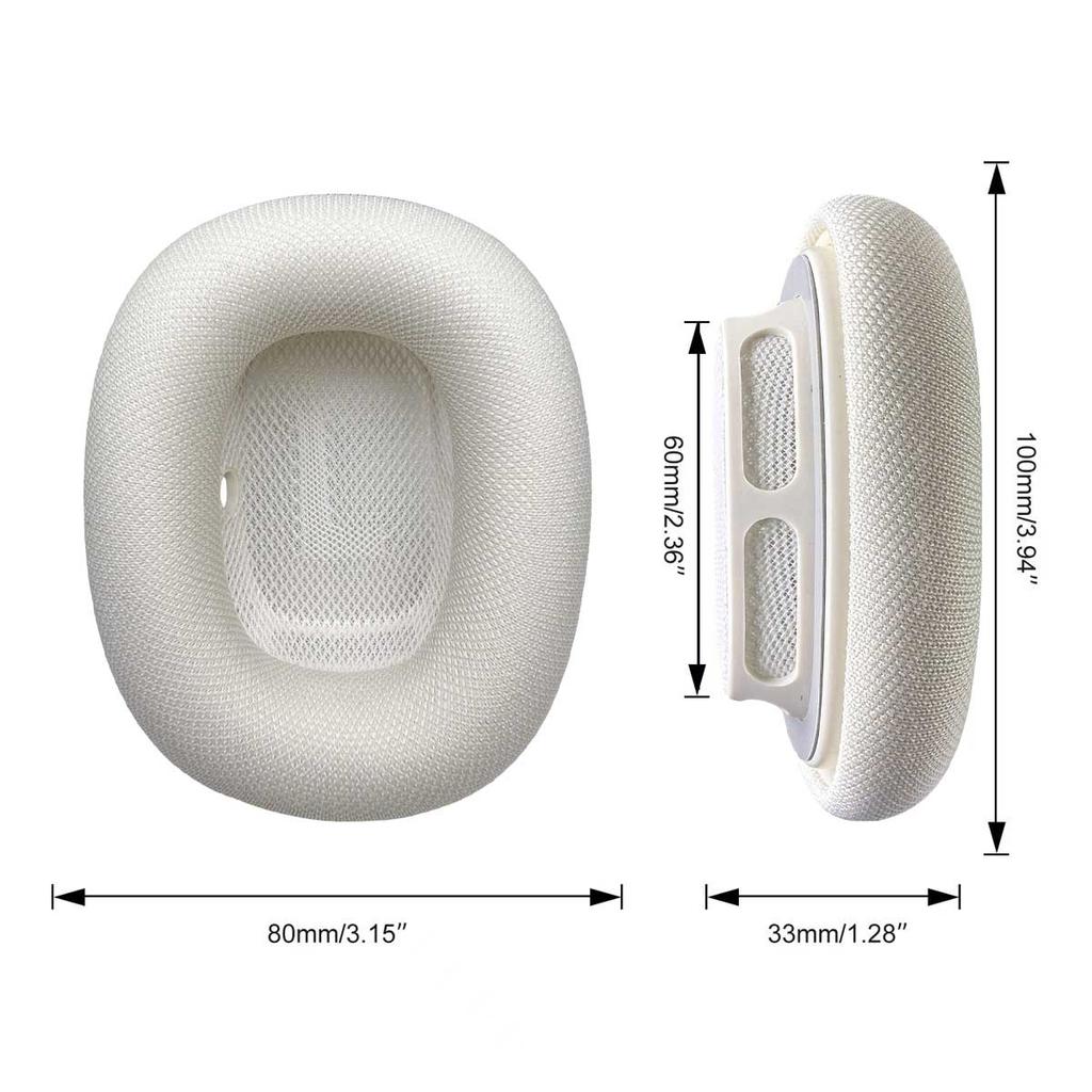 NullMini For Apple Airpods Max 2 II Replacement Mesh Earpads Headphones Ear Cushion Memory Foam Sleeve Earphone Earmuff