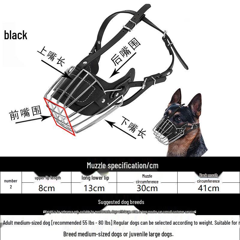 Universal Dog Muzzle for Malinois, Doberman, Golden Retriever, and German Shepherd - Anti-Bite, Anti-Bark, Anti-Ingestion Mouth Cover.